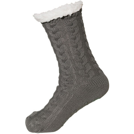 Chaussettes antidérapantes pour femmes Chaussettes d'hiver chaudes et douces