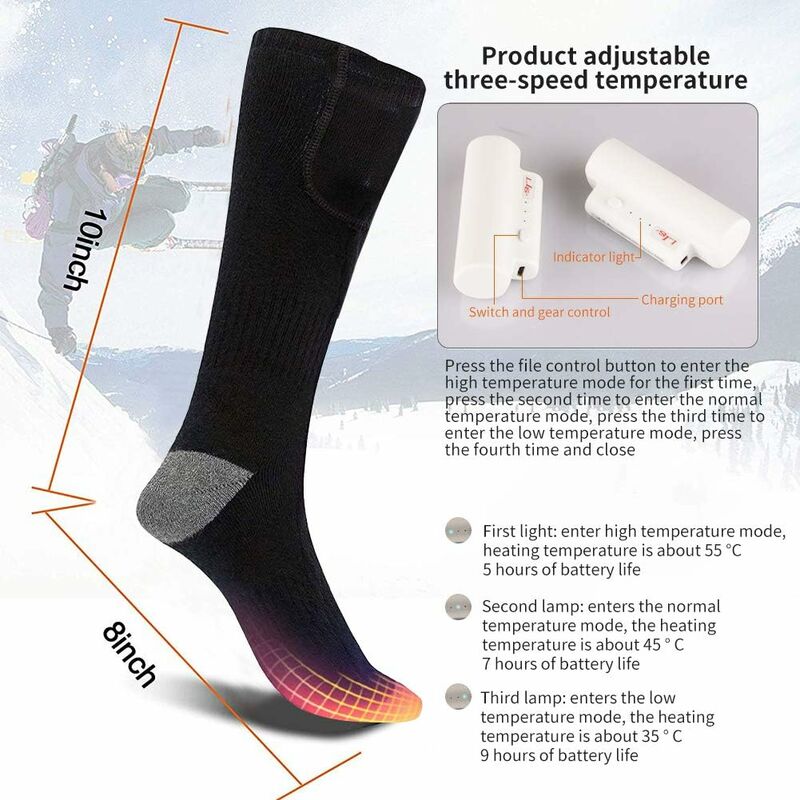 Chaussettes Rechargeables pour Hommes et Femmes Antilog Chaussettes chauffantes