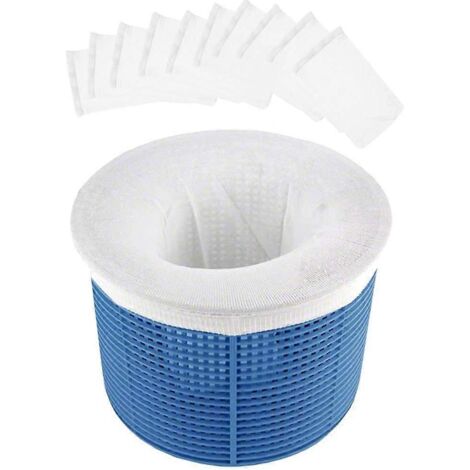 Chaussettes de skimmer de piscine - Protections de filtre idéales pour votre piscine (10 pièces)
