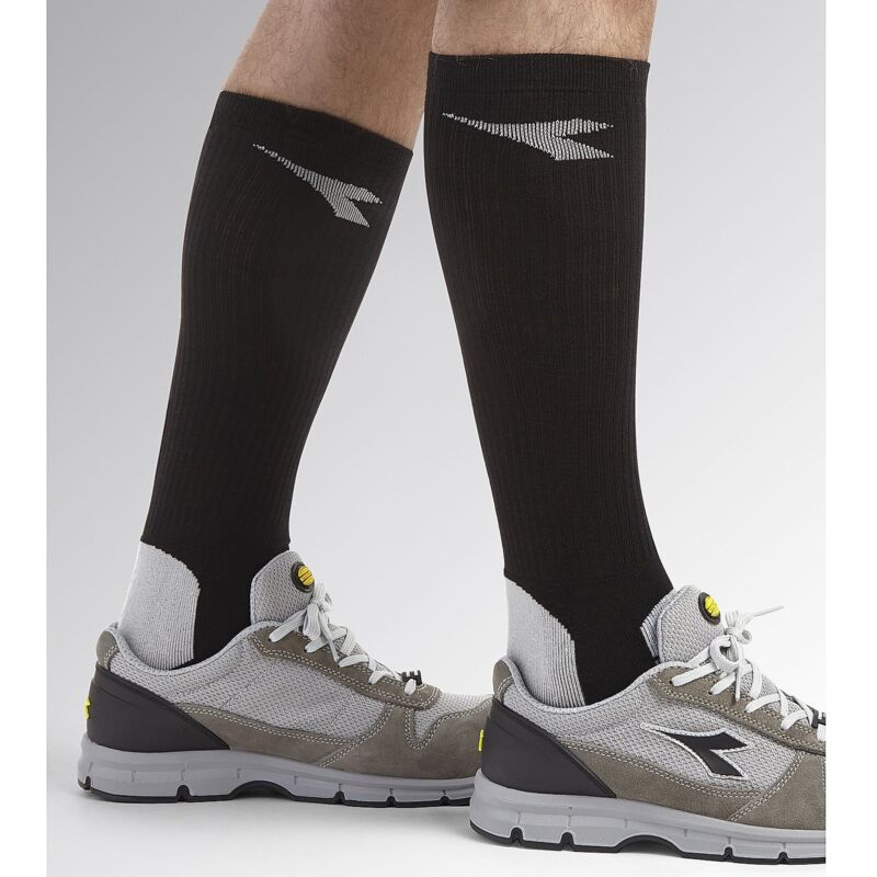 Chaussettes de travail d'hiver merinos - Noir/Gris 39-42