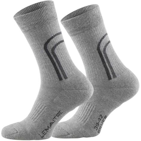 Chaussettes de travail Lemaitre Lindor coton Gris 40-42