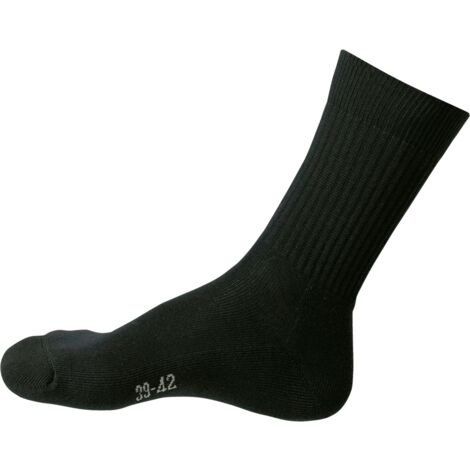 Chaussettes de travail robustes noires (4 paires)