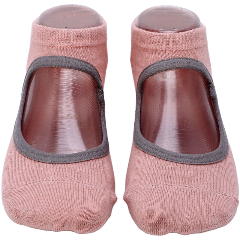 Chaussettes de Yoga Femme Anti-Dérapantes Respirantes pour Pilates et Fitness Rose