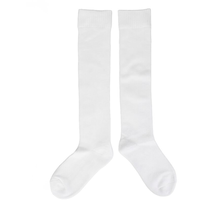 Chaussettes d'Escrime Épaisses en Coton Unisex pour Fleuret, Épée et Sabre - Hommes et Femmes Blanc Taille M