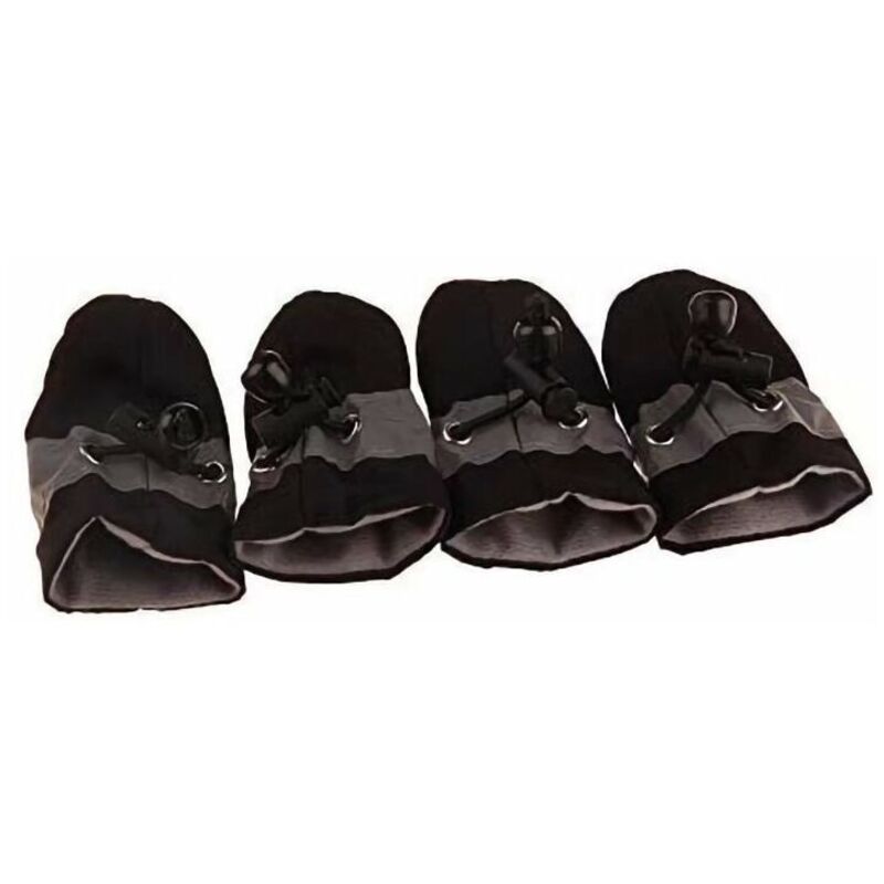 Ontway - Chaussettes et chaussures pour chien 4 Bottes de Pluie pour Chien, Bottes Imperméables Couvre-chaussures Souples Antidérapantes Design