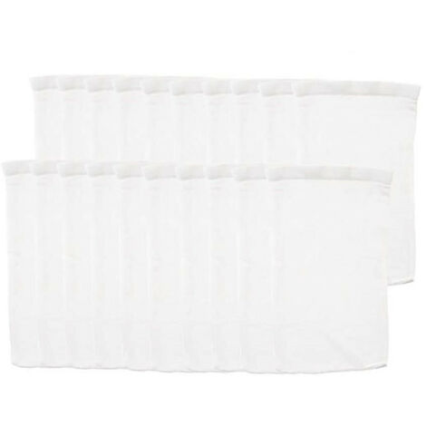 Chaussettes pour écumoire de piscine - Lot de 20 filtres en maille fine en nylon