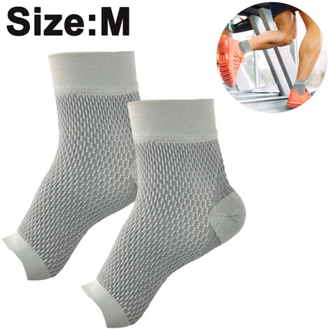 Chaussettes pour fasciite plantaire avec soutien de la voûte plantaire pour hommes et femmes - Meilleures chaussettes de compression à la cheville pour le soulagement de la douleur au pied et au talon