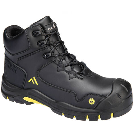 Chaussure Basse Apex S3s Esd Hro Sr Sc Fo - 43 - Noir/jaune - Portwest