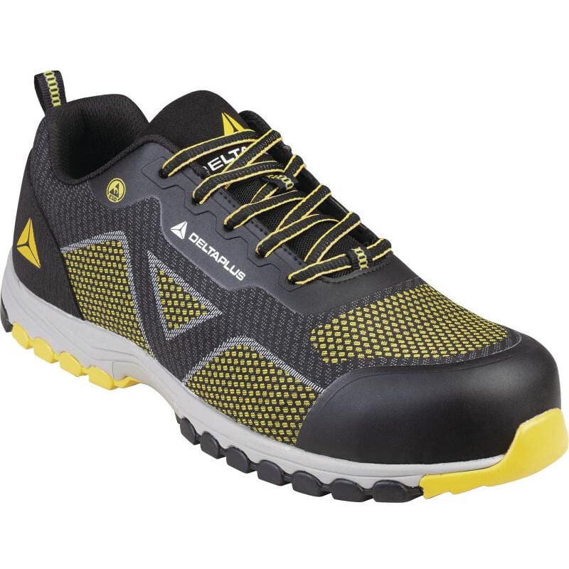 Chaussures de sécurité memphis S1P esd src, S1P a src, T46 Homme, Noir/Jaune, antistatiques ( Prix pour 1 paire )