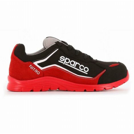 S 24 BOSSI INDUSTRIE Chaussures de travail Sparco Nitro S3 SRC - 43 (EU) - Schwarz / Rot