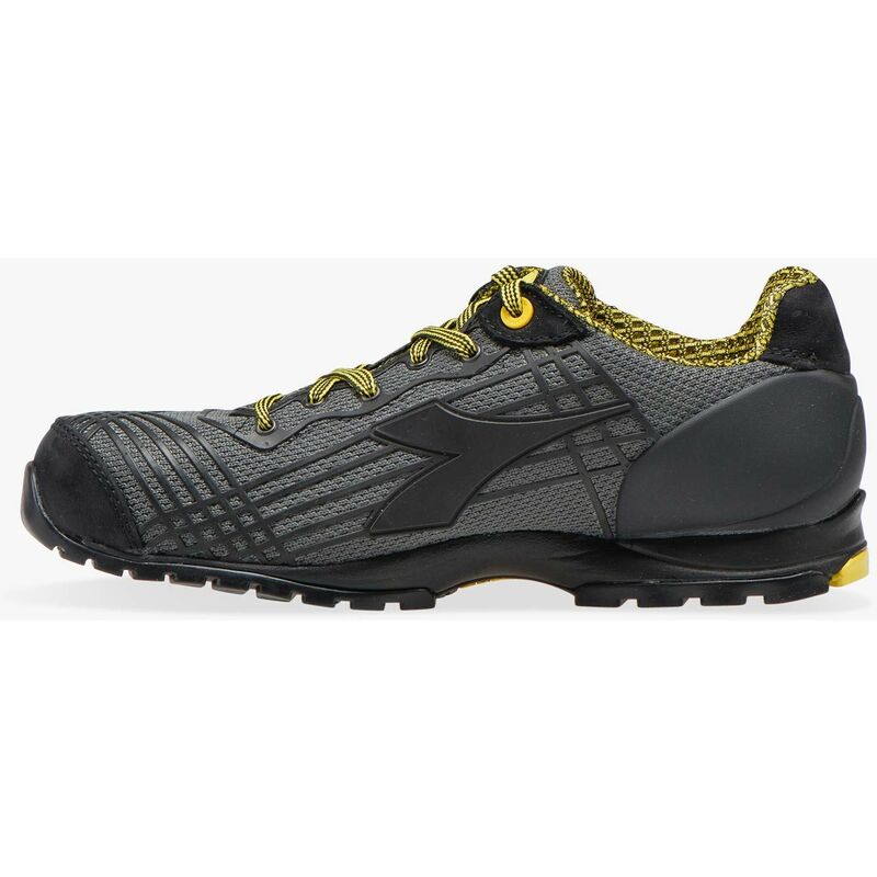 Utility Diadora Beat Da2 Text Low S1P Hro Src, Scarpa da lavoro bassa Unisex - Adulto, Nero, 43 EU