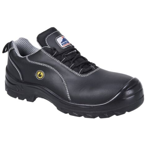Chaussure Cuir De Sécurité Composite Esd S1 Couleur : Noir Taille 44 - Portwest