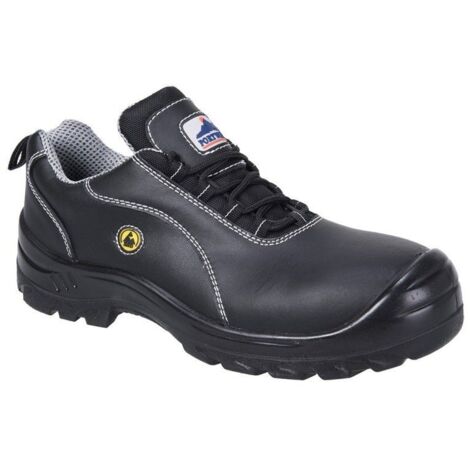 Chaussure Cuir De Sécurité Composite Esd S1 Couleur : Noir Taille 46 - Portwest