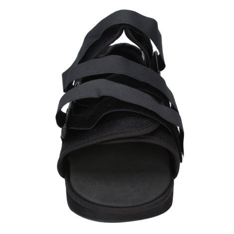 Chaussure de marche post-op pour pied cassé avec protection renforcée - Noir