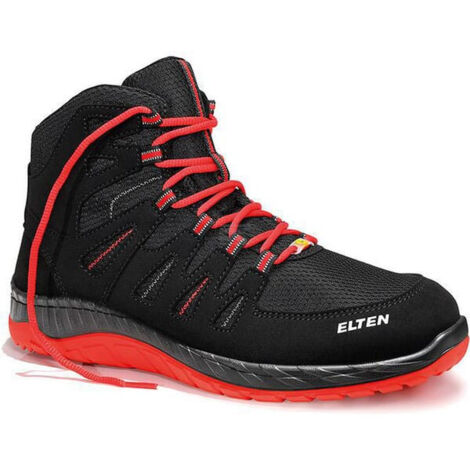 Chaussure de s'Š¢curit'Š¢ ESD Maddox Black-Red Mid