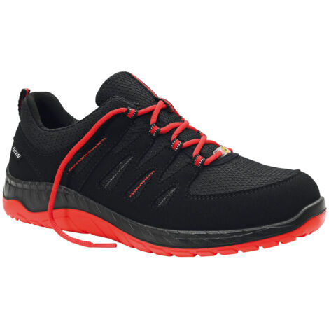 Chaussure de s'Š¢curit'Š¢ ESD Maddox noir-rouge Low