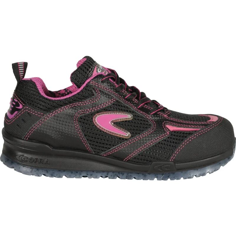Cofra - SS1EV39 Eva S1P Chaussure de sécurité Noir/Fuchsia 39