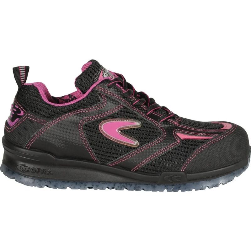 Cofra - SS1EV38 Eva S1P Chaussure de sécurité Noir/Fuchsia 38