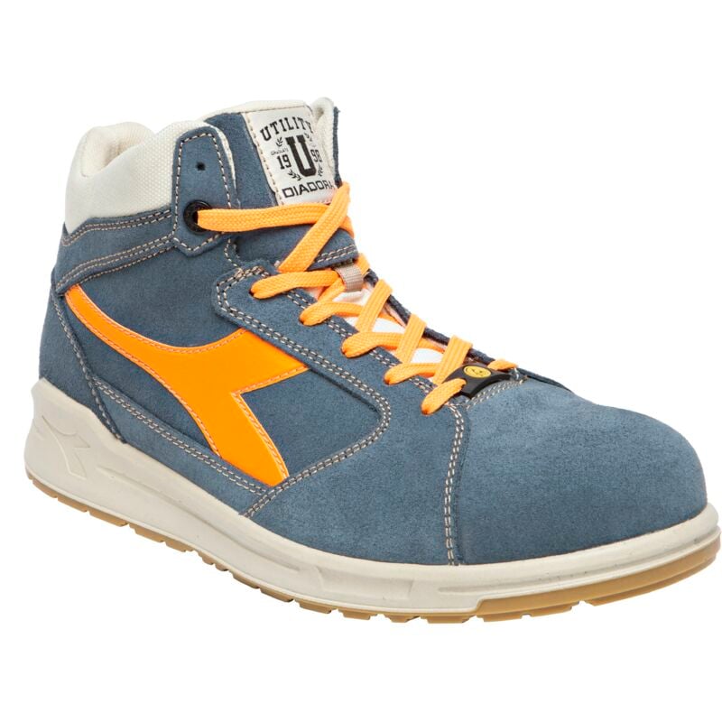 Chaussure de securite haute Diadora d-jump hi S3 src esd bleu denim /orange- 172034C68250 40