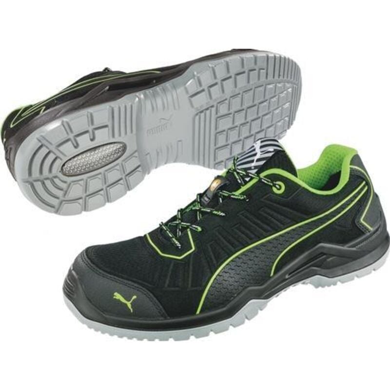 Puma Safety Shoes - puma Chaussures de sécurité Fuse tc Green Low Taille 45 noir / vert - 64.421.0-45