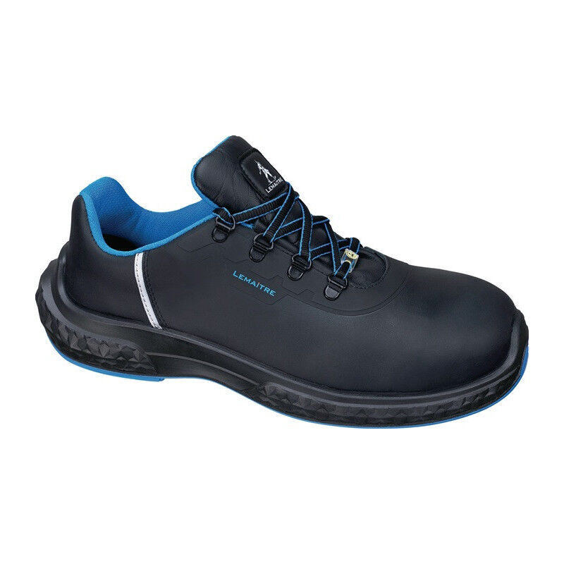 Image of Chaussure de sécurité Anton basse taille 40 W.large noir/bleu S3 esd src EN20345