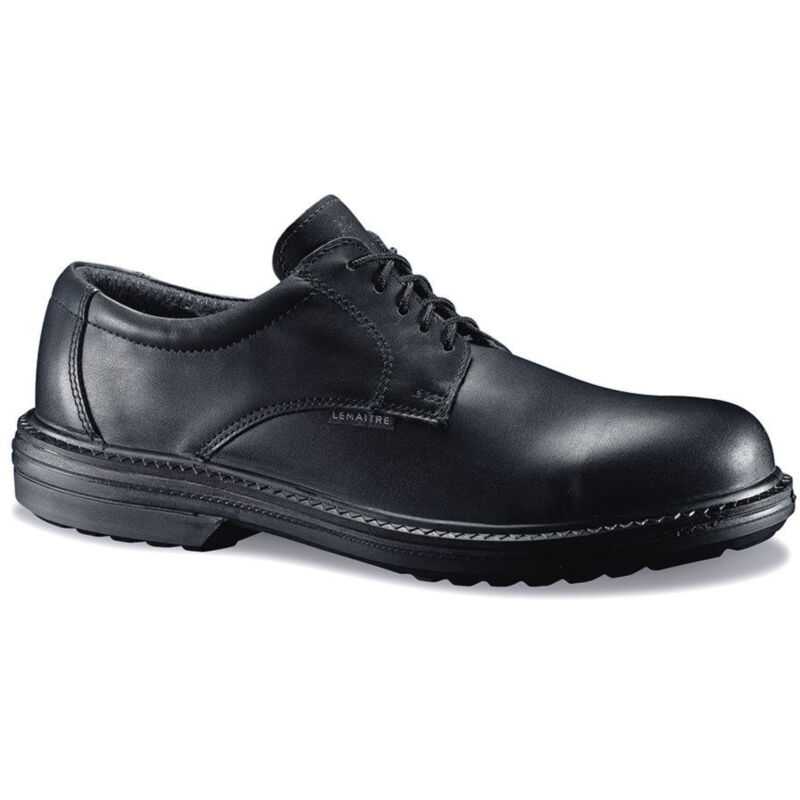 Calzatura di sicurezza bassa in pelle Lemaitre S3 Pegase SRC 100% non metallica Nero 43