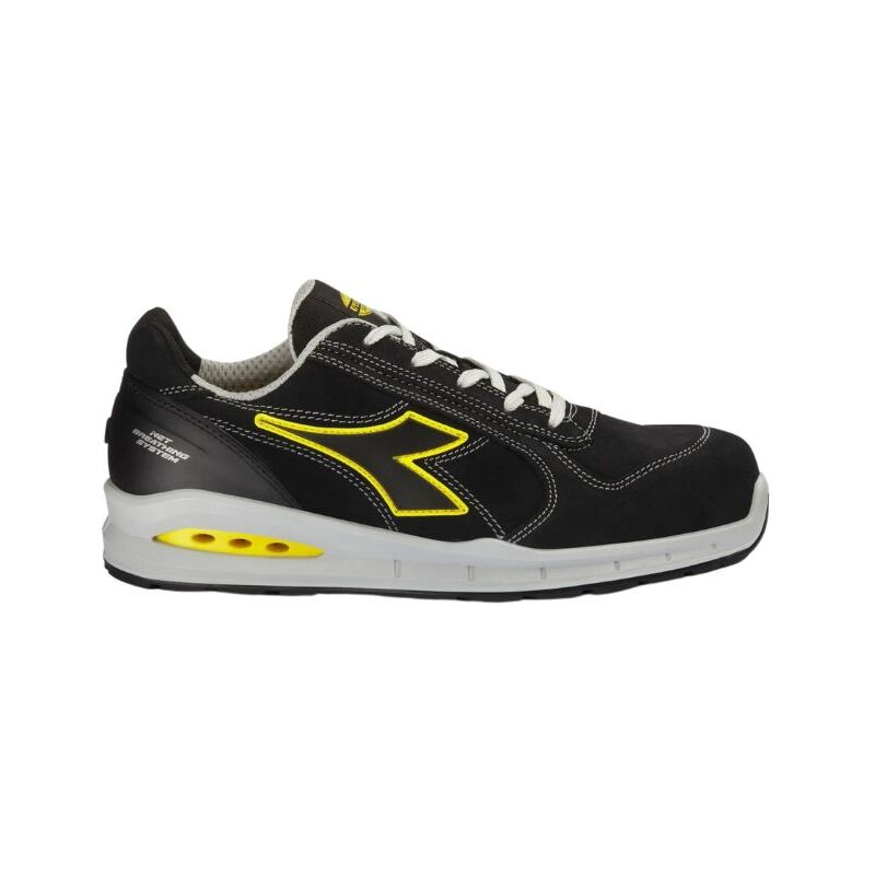 Chaussure de sécurité basse noire Diadora utility run net ab low S3S fo sr - 181148C0200 42
