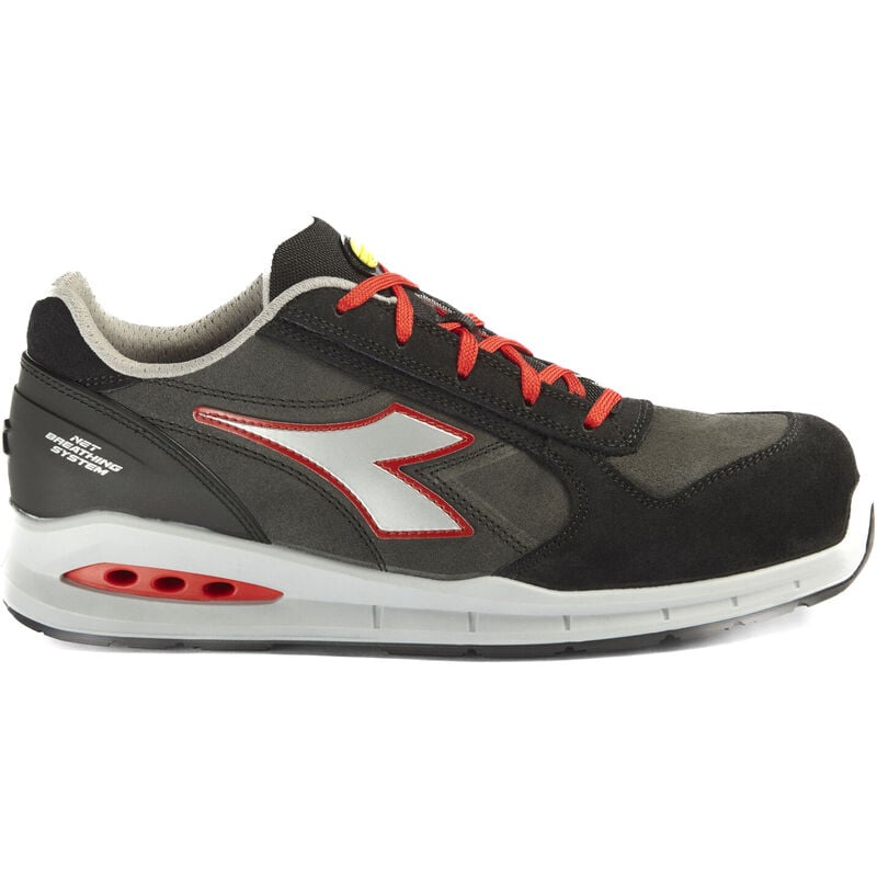 Chaussure de sécurité basse gris argent Diadora utility run net airbox low S3 src - 176221C9034 41
