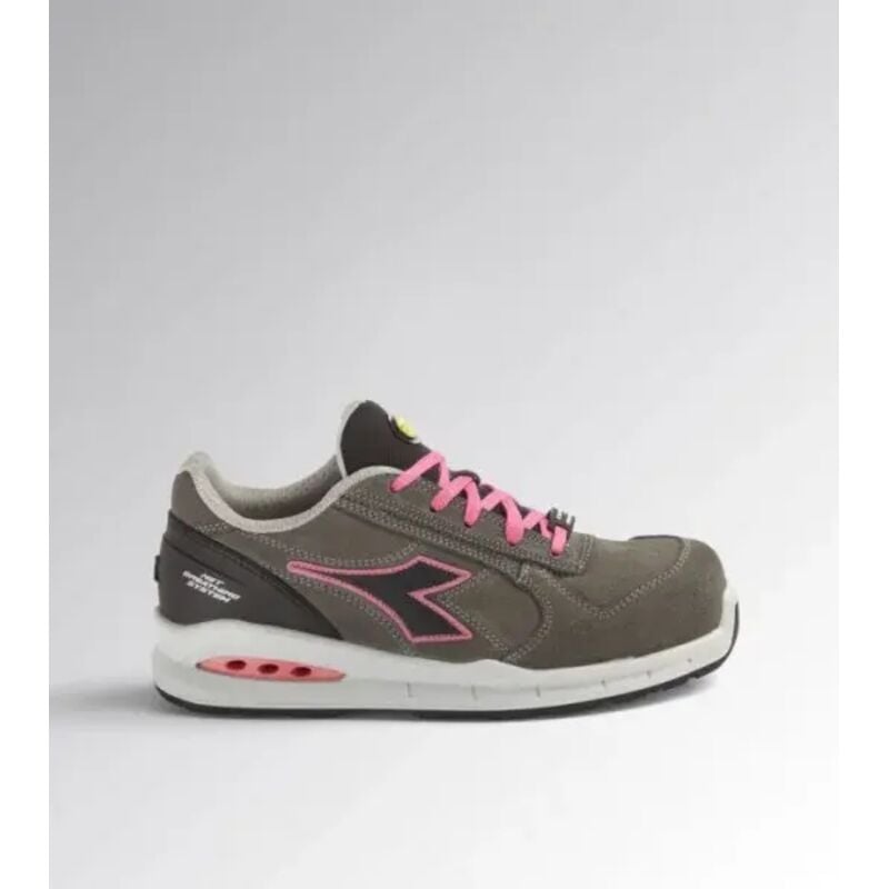 Chaussure de sécurité basse gris rose Diadora utility run net airbox low S3 src - 176221D0447 38