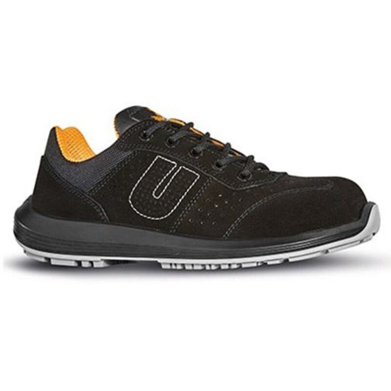 U-power - Chaussures de sécurité basses sun S1P src - Noir/Orange 48