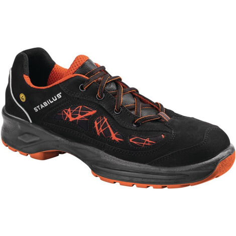 Chaussure de sécurité BASTI LOW ORANGE taille 40 orange/noir S2 ESD EN ISO 20345