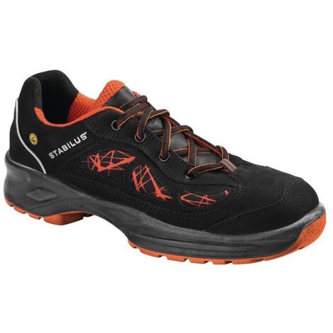 Chaussure de sécurité BASTI LOW ORANGE taille 43 orange/noir S2 ESD EN ISO 20345