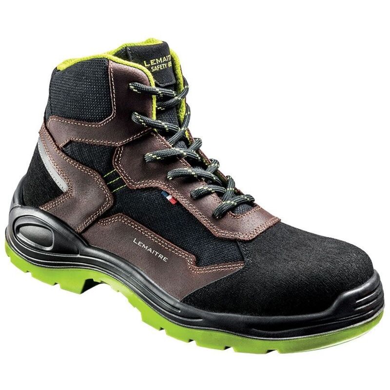 Chaussures de sécurité hautes levante S3S sr Noir/Marron 41