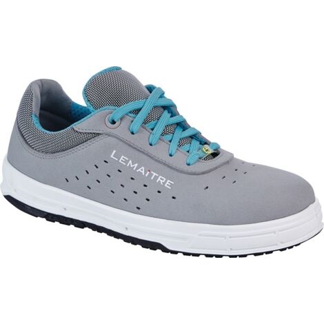 Chaussure de sécurité femme Faye Taille 37 gris S1P SRC ESD EN20345 Microfibre LEMAITRE