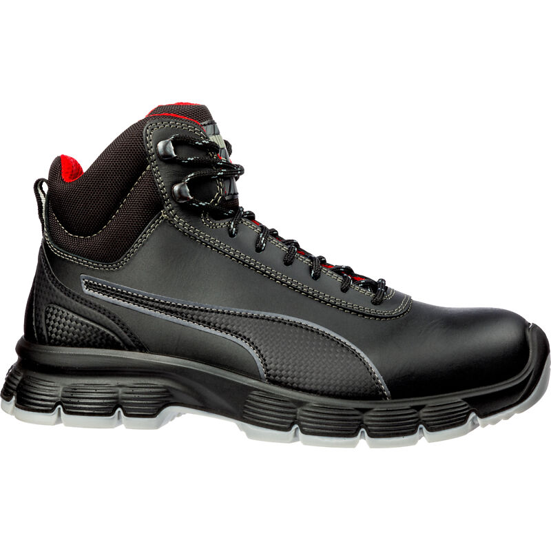 Puma - Chaussures de sécurité montantes Pioneer S3 esd src Noir / Rouge 40