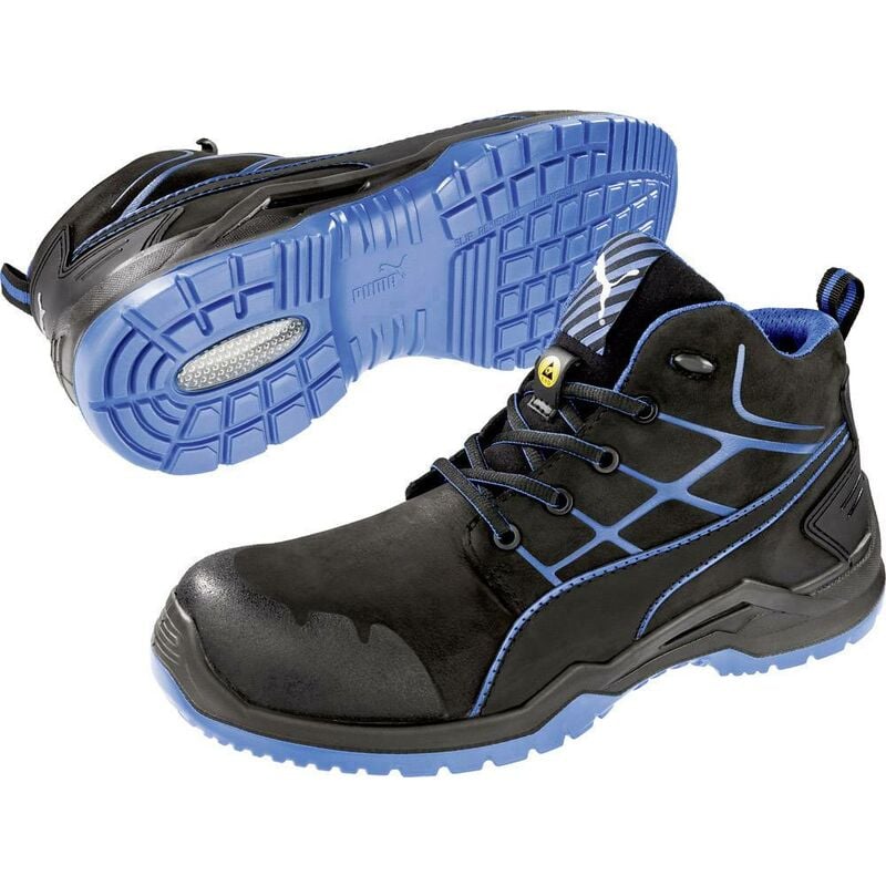 Krypton Blue Mid 634200-44 antistatique (esd) Chaussures montantes de sécurité S3 Pointure (eu): 44 noir, bleu 1 pc(s) Q929632 - Puma