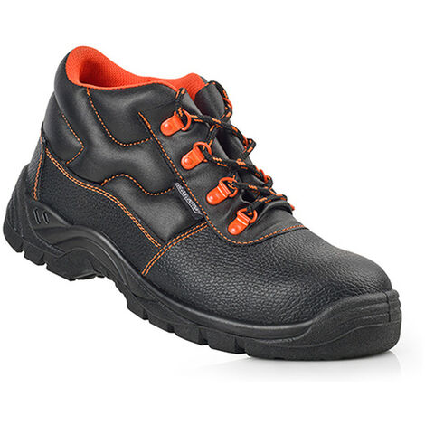 Chaussure De Securite Haute Cuir Noir S3 Src Taille 42 Cuir Noir