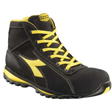 Scarpe antinfortunistiche alte Diadora Glove II S3 HRO SRA Nero / Giallo 36