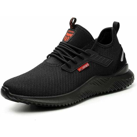 Chaussure de Sécurité Homme Chaussure de Travail Femme Baskets de Sécurité Léger Respirant Embout Acier Protection（45 EU）