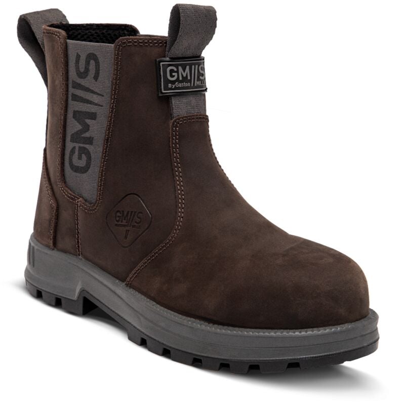 Chaussure de sécurité marron basse sans lacets dealer Gaston Mille S3 fo sr - DOMA3 41