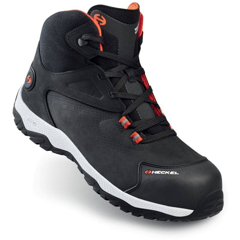 Chaussures de sécurité Heckel MACSOLE SPORT, Unisexe, T 43, Noir, Blanc, S3, SRC, antistatiques ( Prix pour 1 paire )