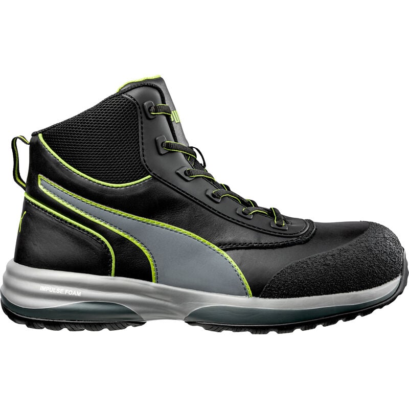 Puma Safety Shoes - Chaussures de sécurité rapid green mid S3 esd hro src - noir/vert 44