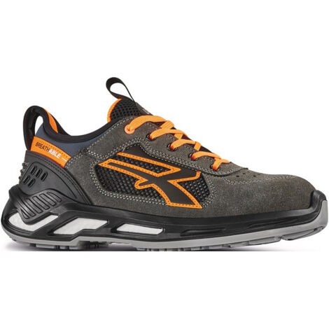 Chaussure de sécurité Ryder Taille 46 gris/orange S1P SRC ESD EN20345 cuir U.POWER