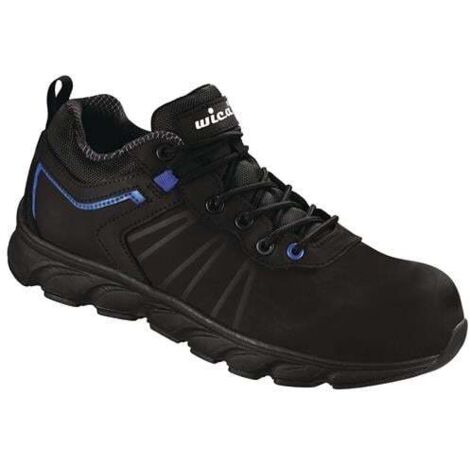Chaussure de sécurité VEZZO taille 43W.10,5 noir/bleu S3 SRC EN20345 Action-Nubuck
