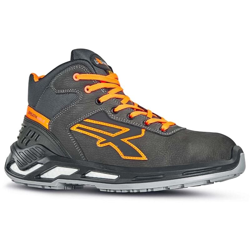 Chaussures de sécurité hautes LORD ESD S3 CI SRC - Gris/Orange 45