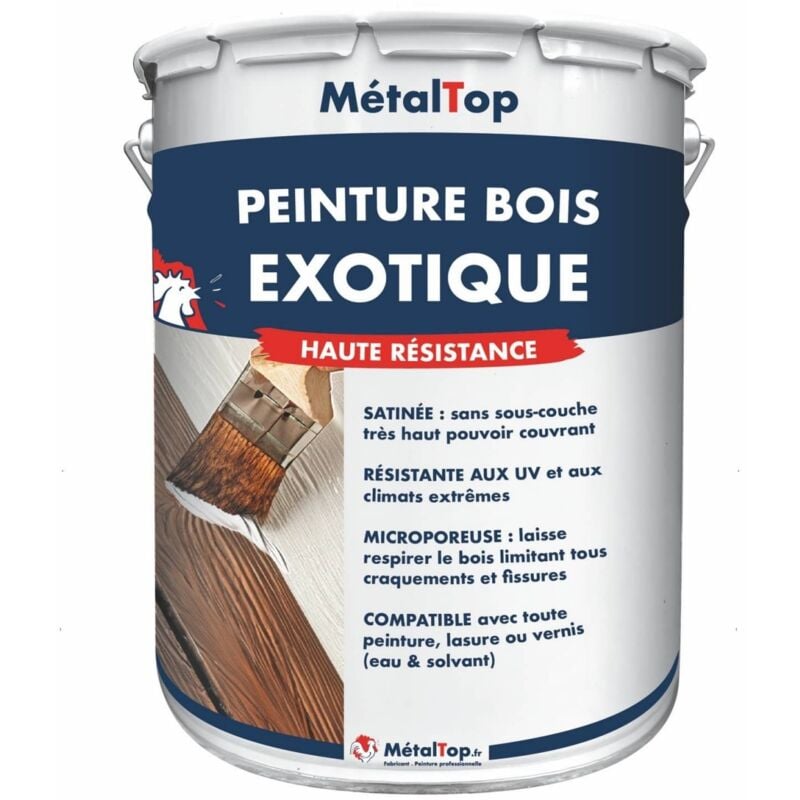 Peinture Bois Exotique - Pot 1 l - 1019 - Beige gris Metaltop