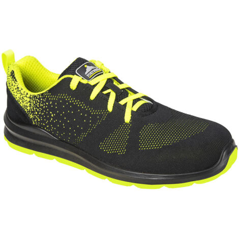 Chaussure Steelite Aire S1P couleur : Noir/Vert taille 42 - PORTWEST
