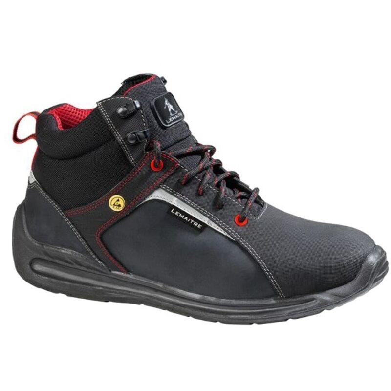 Lemaitre - Chaussures de sécurité montantes Super x S3 esd src Noir / Rouge 46