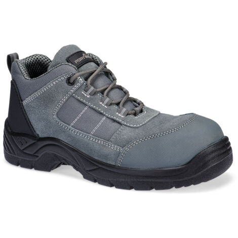Chaussures Basses Composite Textile Suede S1 Sr Fo - Taille 45 - Gris Métal - Portwest
