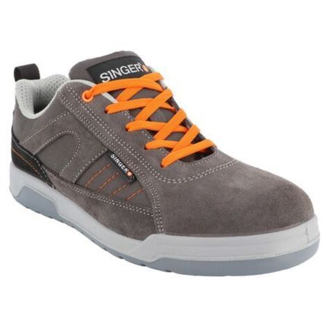 Chaussures basses cuir croûte velours S1P SRC - SINGER - BOCA 44